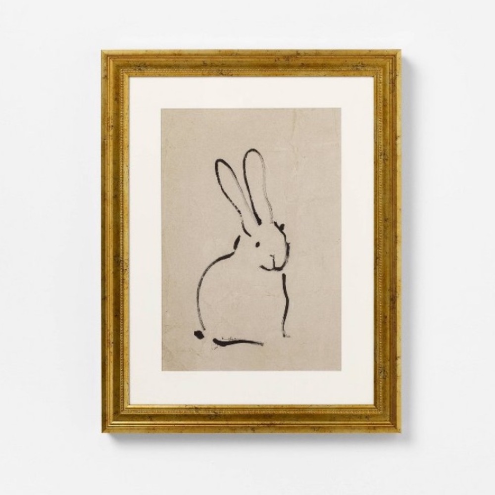 New Threshold Studio McGee 14"x18" Bunnies Framed Art Target Spring